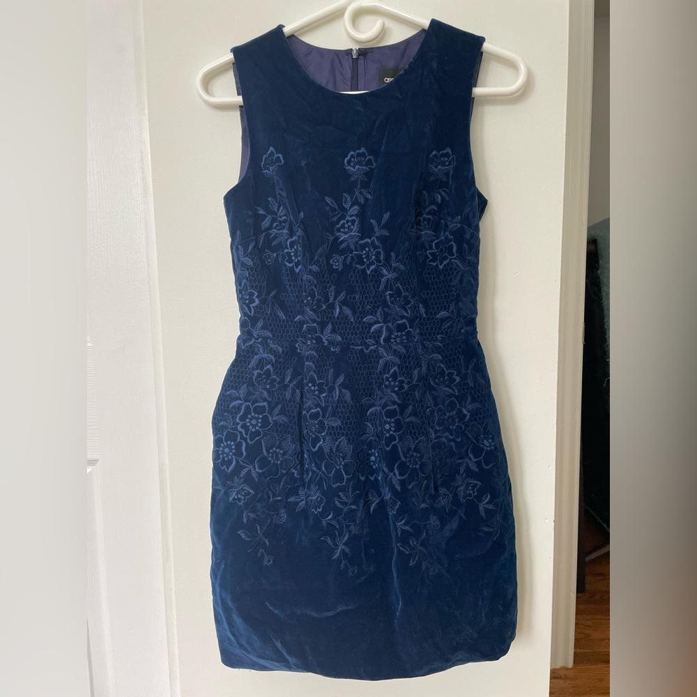 ASOS Velvet Embroidered Dress